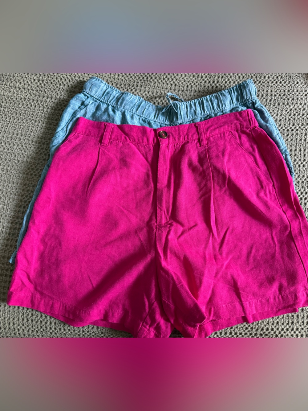 Tahari turquoise shorts and time & tru Bright Fuchsia Casual Shorts